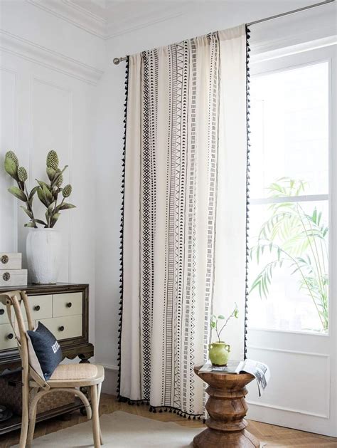 boho blackout curtains|boho farmhouse living room curtains.